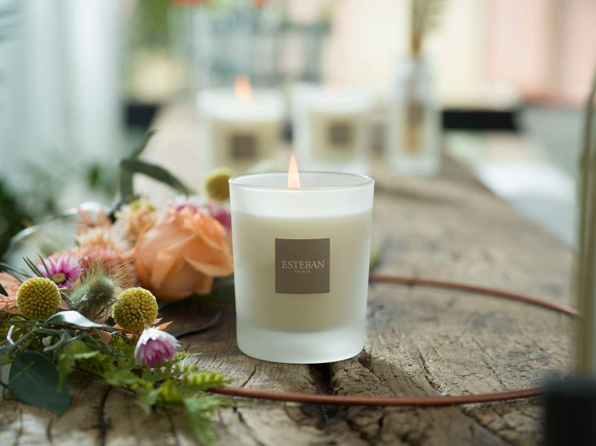Bougie parfumée nature - Jasmin d’Été - rechargeable - 180g