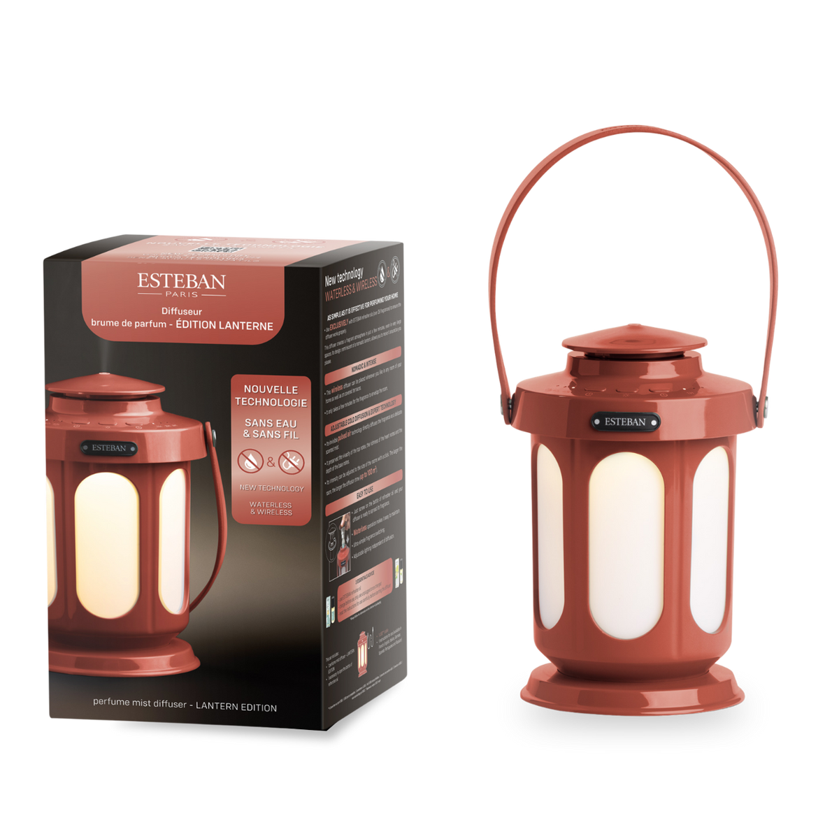 Diffuseur brume de parfum - édition Lanterne - terracotta