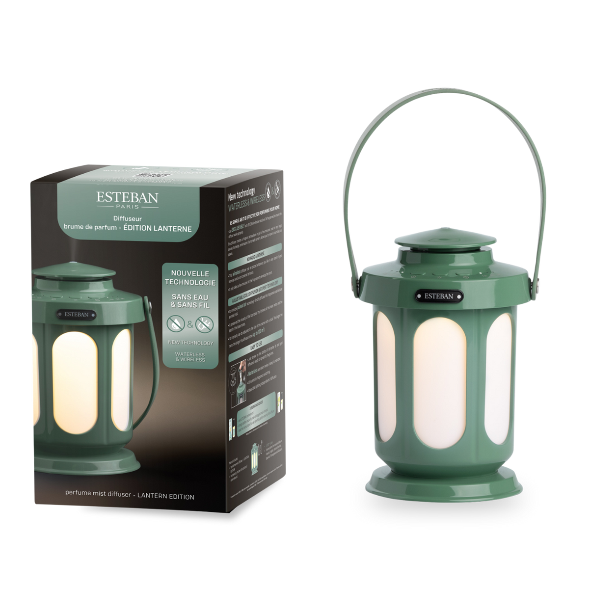 Diffuseur brume de parfum - édition Lanterne - vert