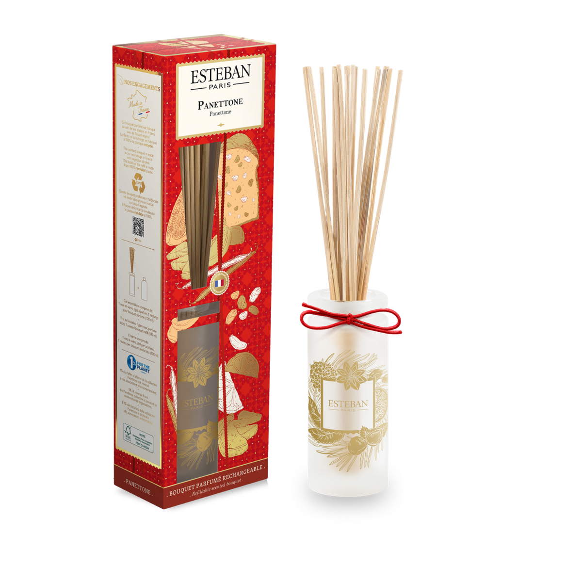 Bouquet parfumé - Panettone - édition limitée Noël - rechargeable - 100mL