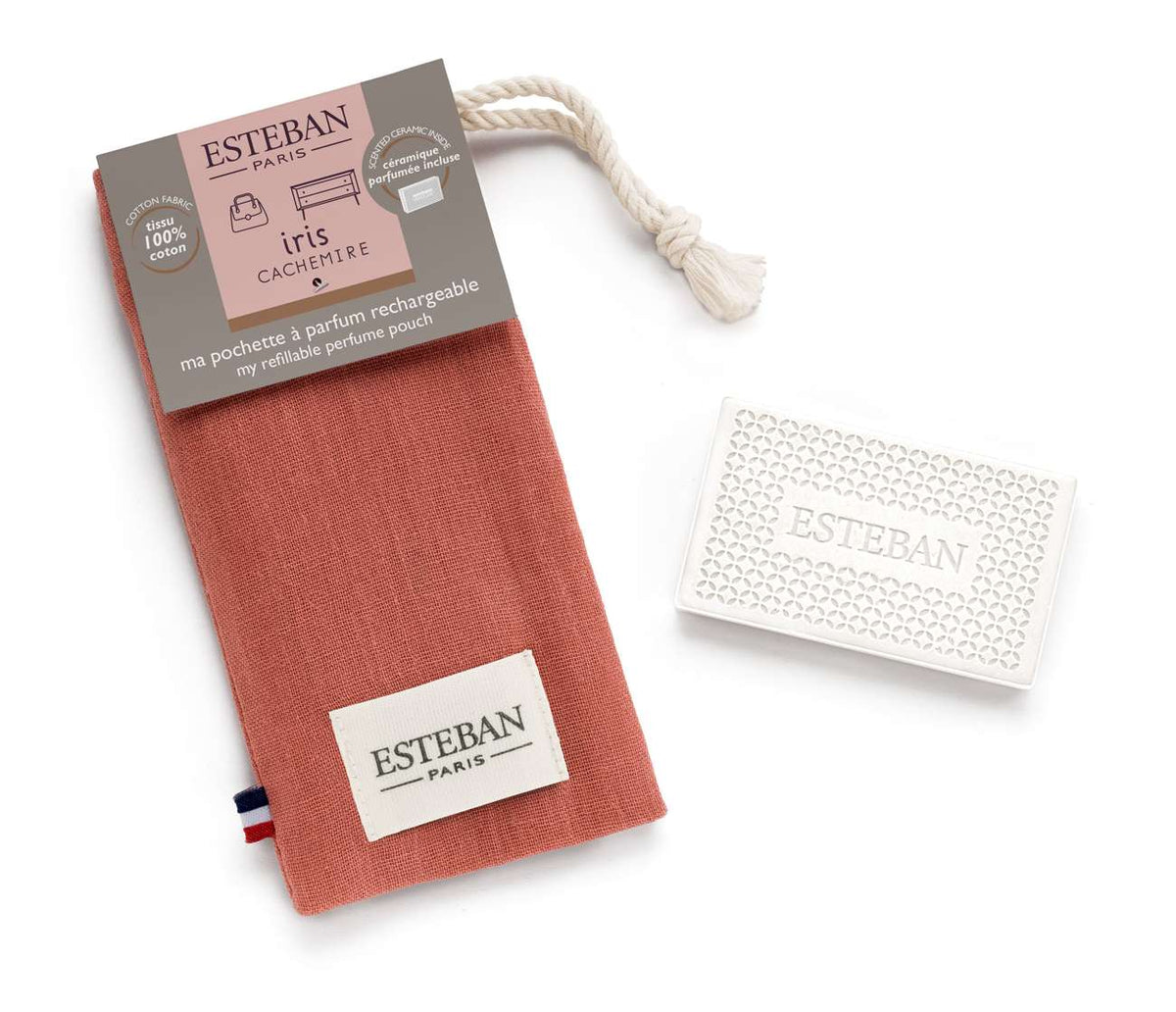 Perfume pouch - Iris Cachemire - coloris Terracotta