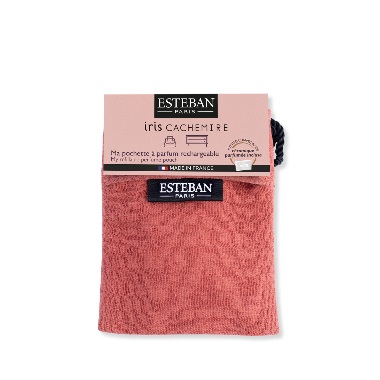 Perfume pouch - Iris Cachemire - couleur Terracotta