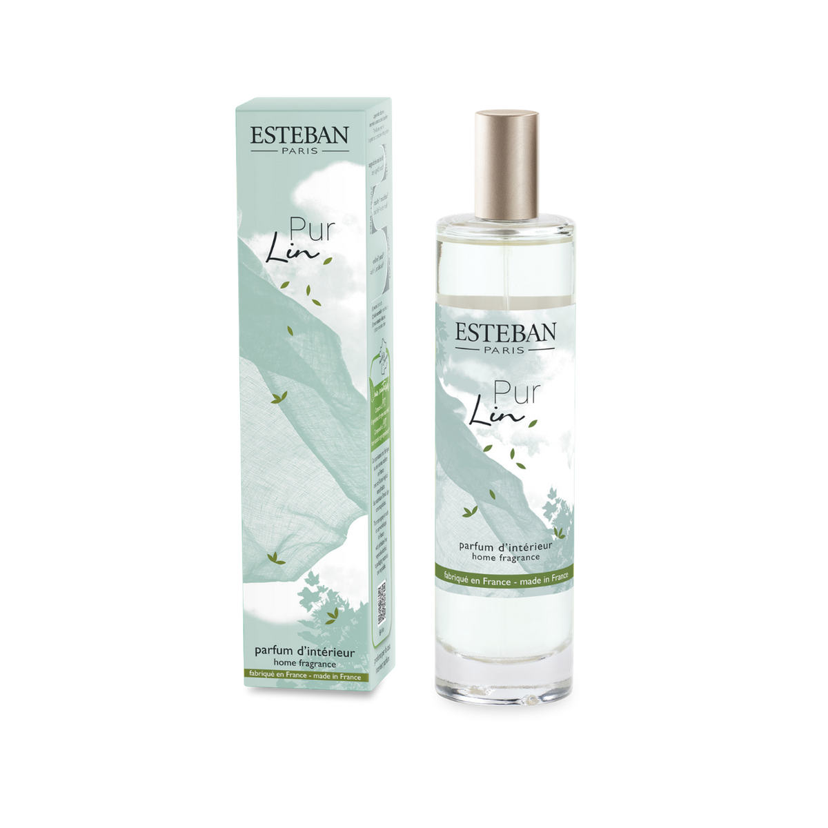 Vaporisateur d'ambiance - Pur Lin - 75mL | Estéban Paris Parfum