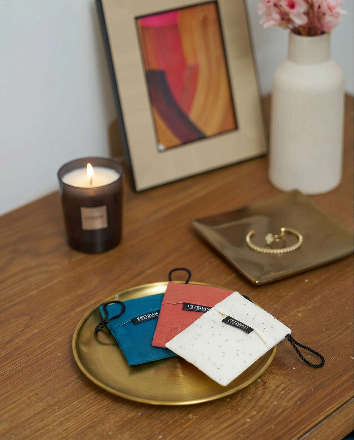 Pochette à parfum - Teck & Tonka - coloris Bleu