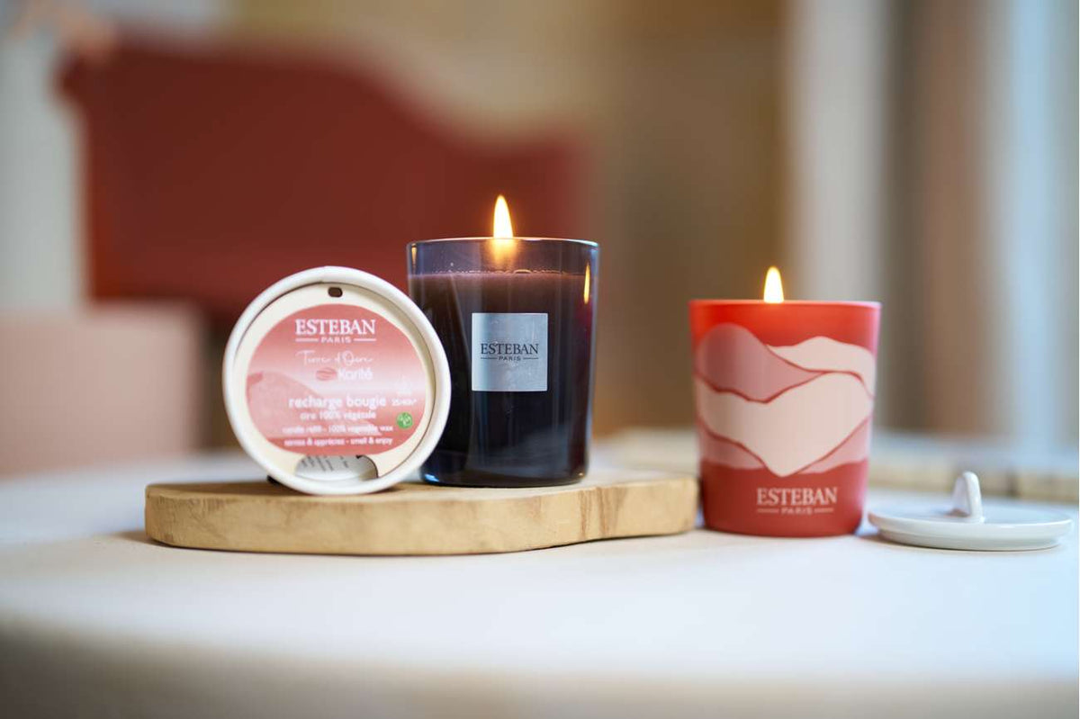 Scented decorative candle - Terre d'Ocre Karité - refillable - 180g