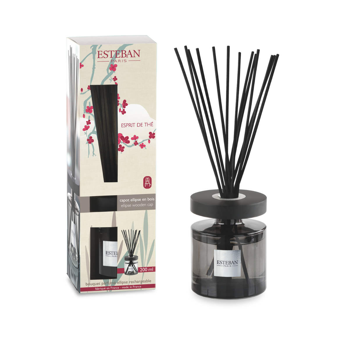 Scented bouquet ellipse - Esprit de Thé - refillable - 200ml