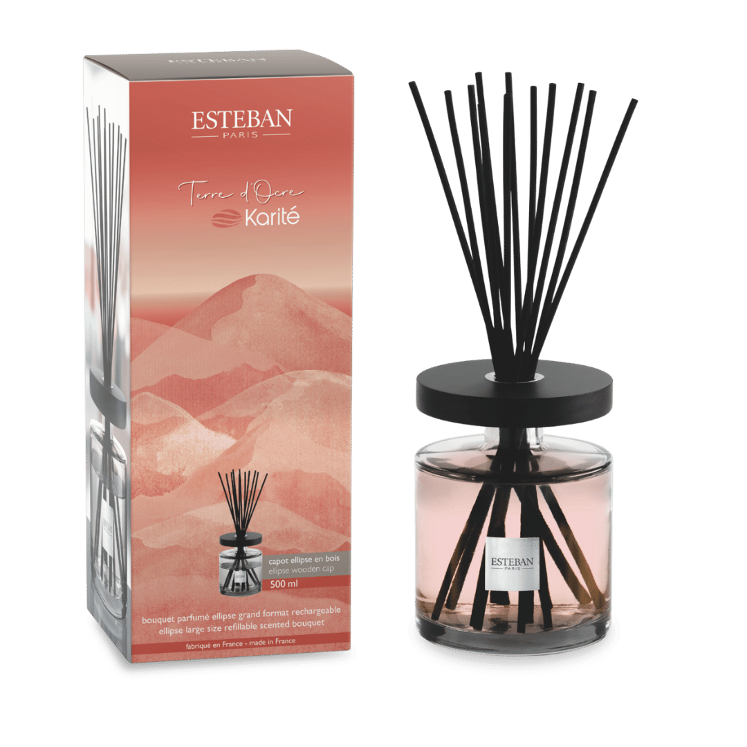 Scented bouquet ellipse - Terre d'Ocre Karité - refillable - 500ml