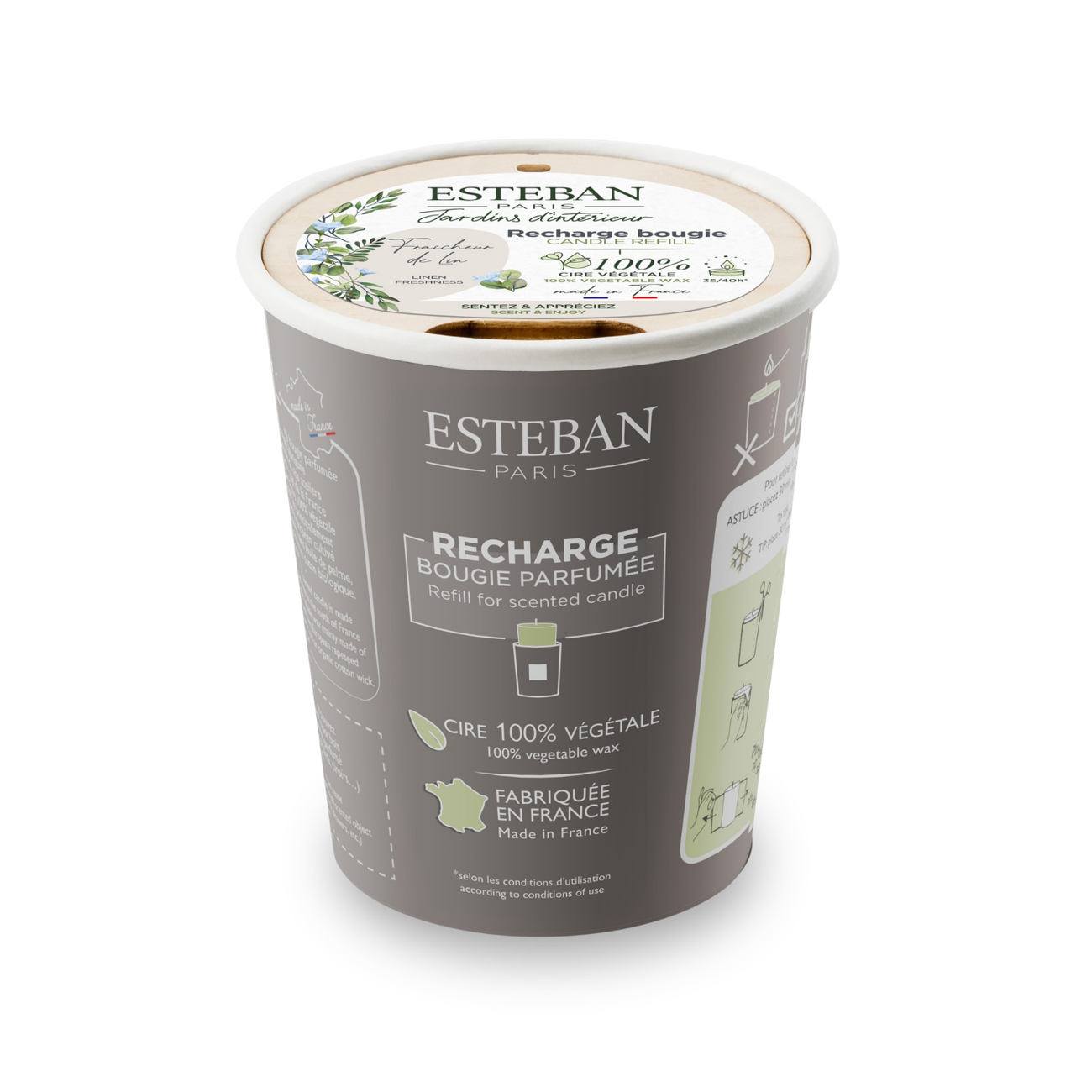 Refill for scented candle - Linen Freshness - 180g