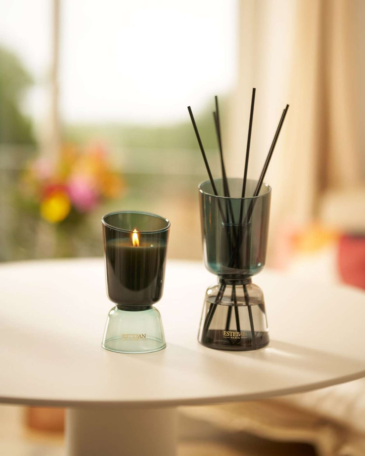 Bougie parfumée - Pur Lin - Iconic Color - rechargeable - 200g