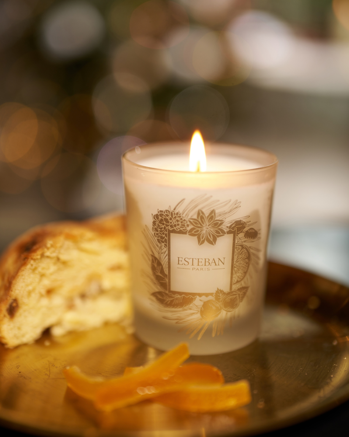Bougie parfumée - Panettone - édition limitée Noël - rechargeable - 180g