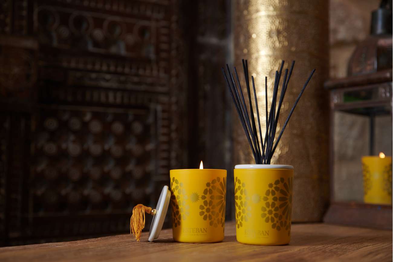 Scented decorative candle - Ambre - refillable - 180g