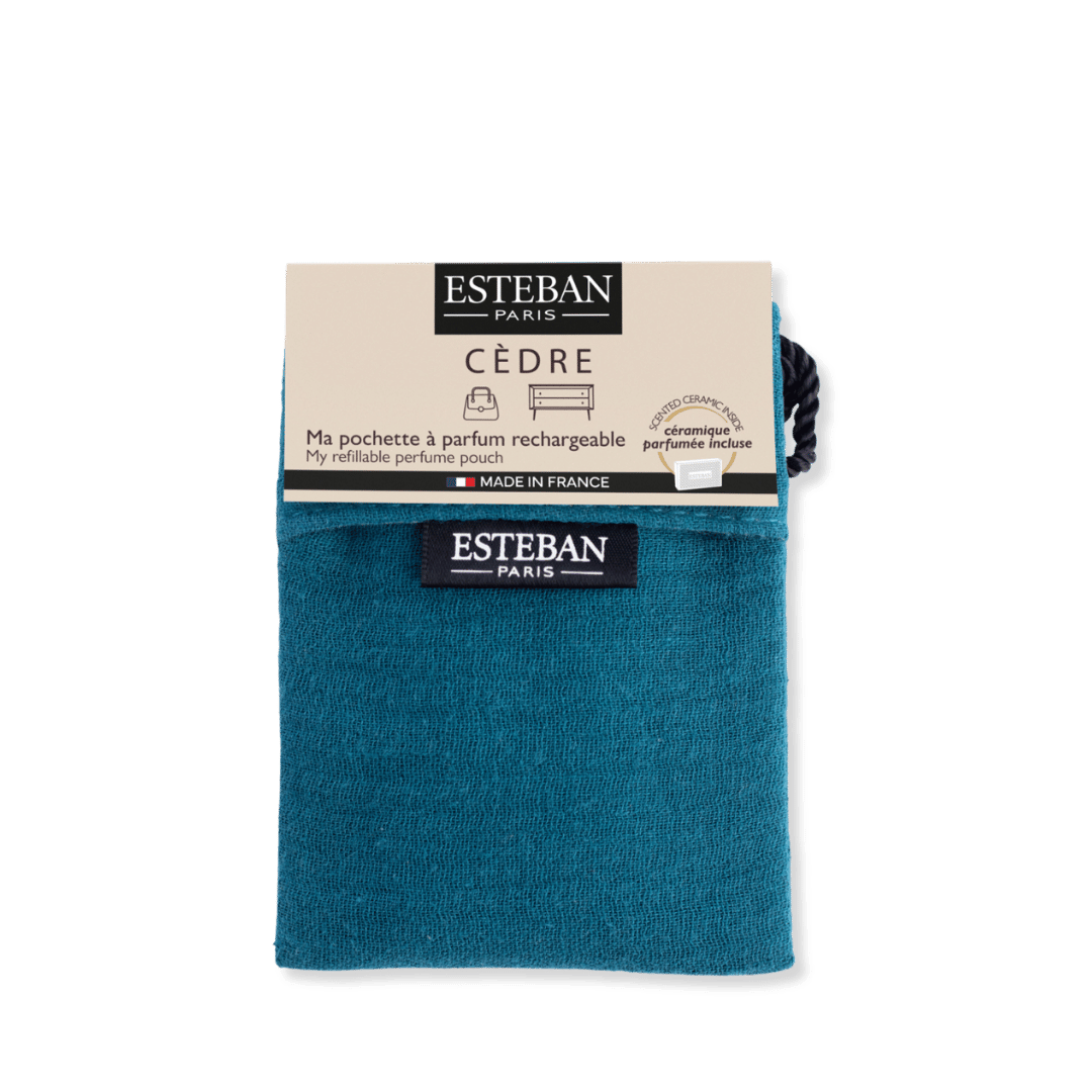 Pochette à parfum - Cèdre - coloris Bleu