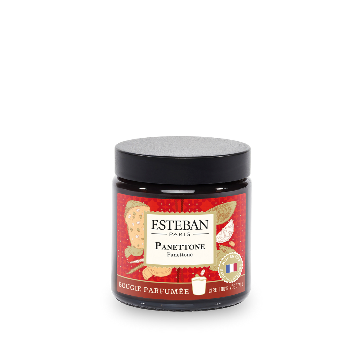 Scented candle in a panettone-shaped container - limited Christmas edition - 90g