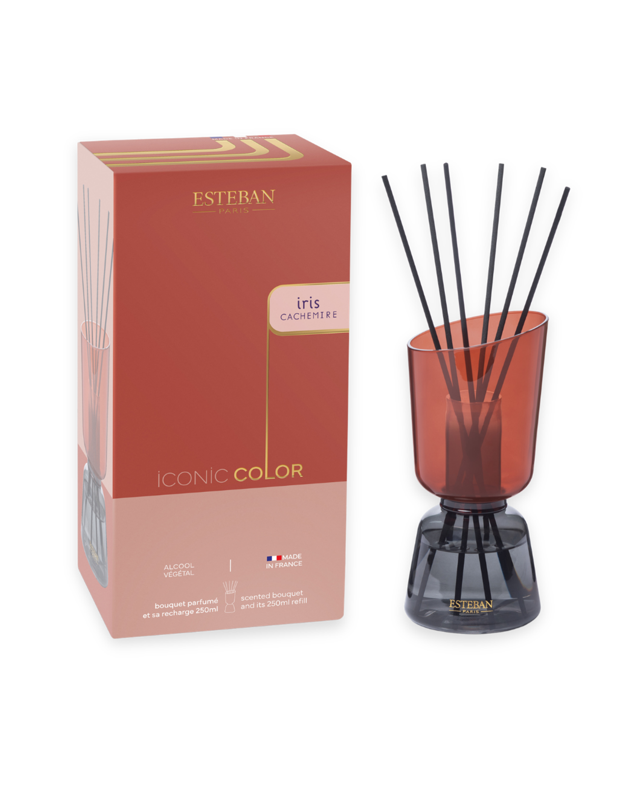Scented bouquet - Iris Cachemire - Iconic Color - refillable - 250mL
