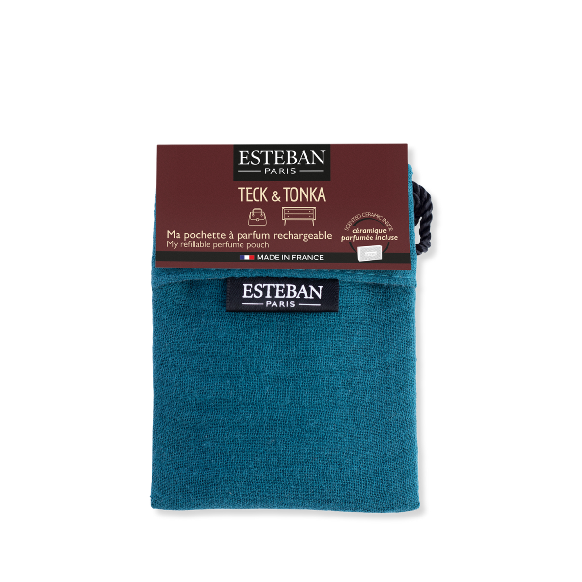 Pochette à parfum - Teck & Tonka - coloris Bleu