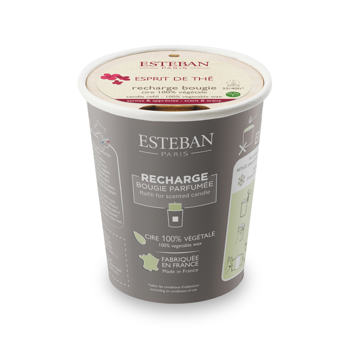 Refill for scented candle - Esprit de Thé - 450g