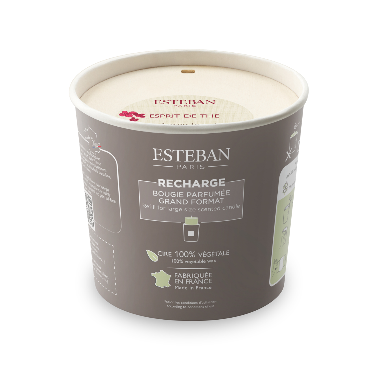 Refill for scented candle - Esprit de Thé - Iconic Color - 400g