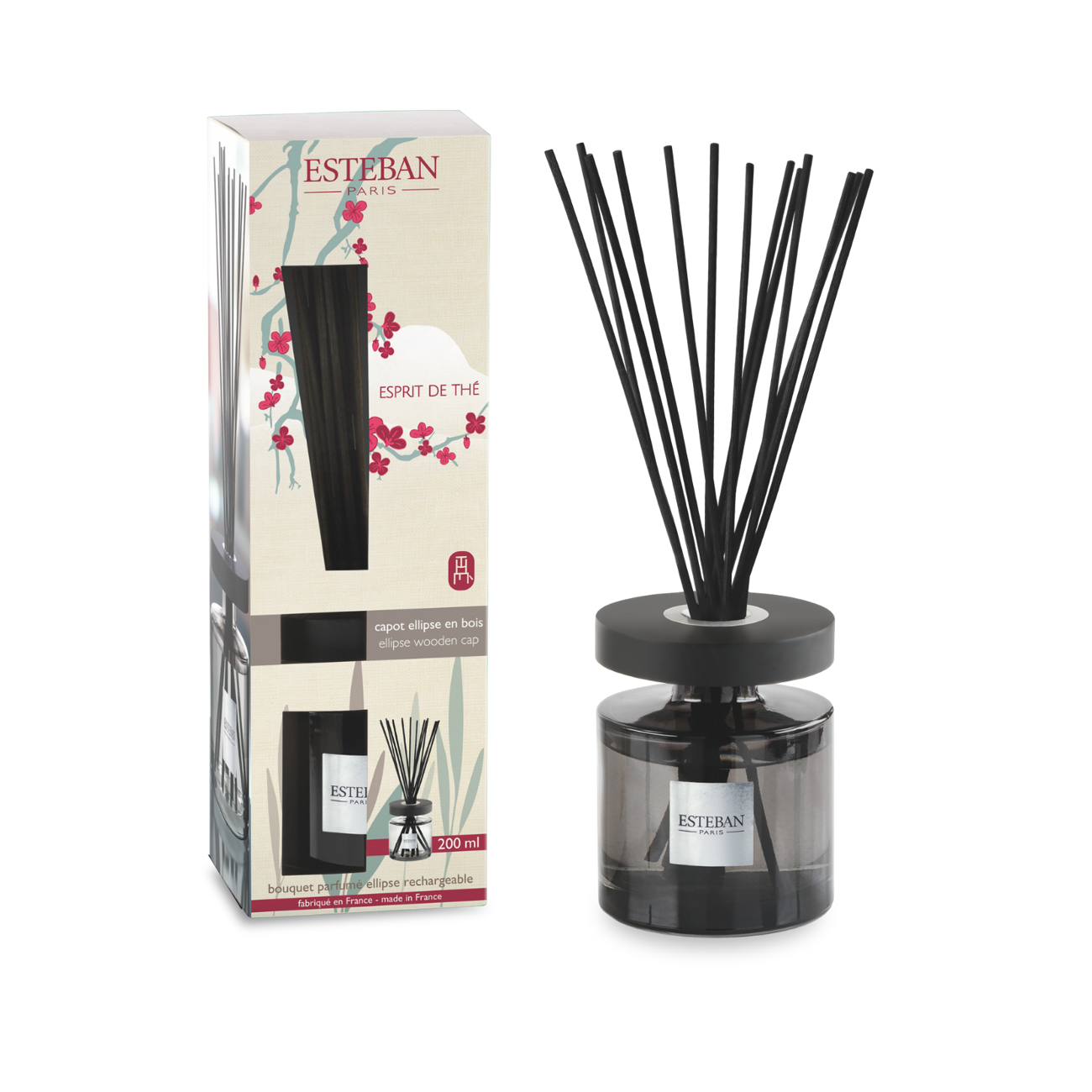 Scented bouquet ellipse - Esprit de Thé - refillable - 200ml
