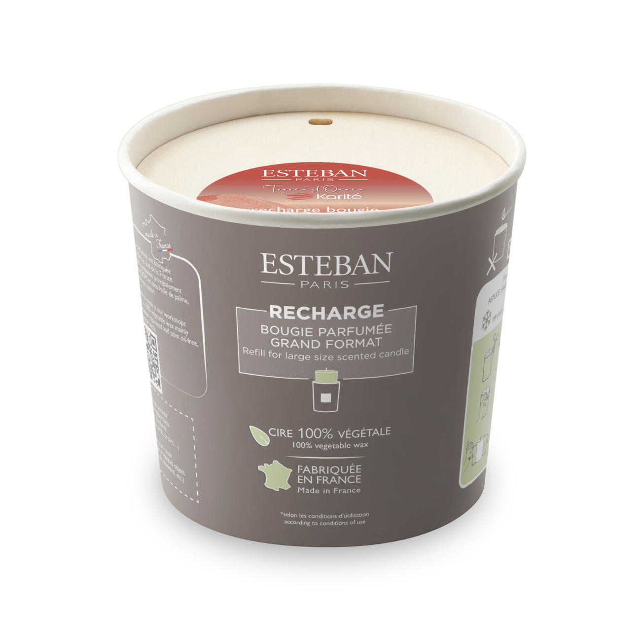 Refill for scented candle - Terre d'Ocre Karité - 450g